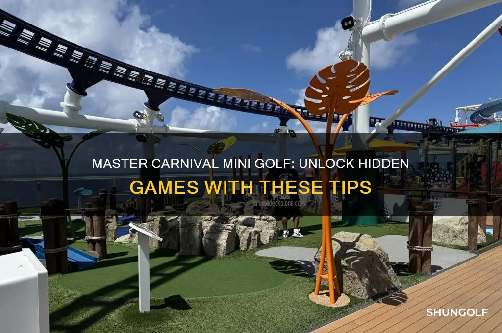 how to unlock games on carnival mini golf