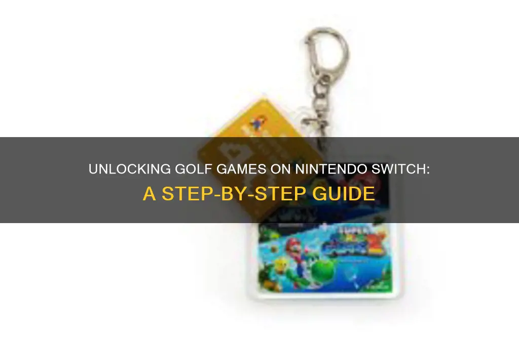 how to unlock golf on nintendo switch