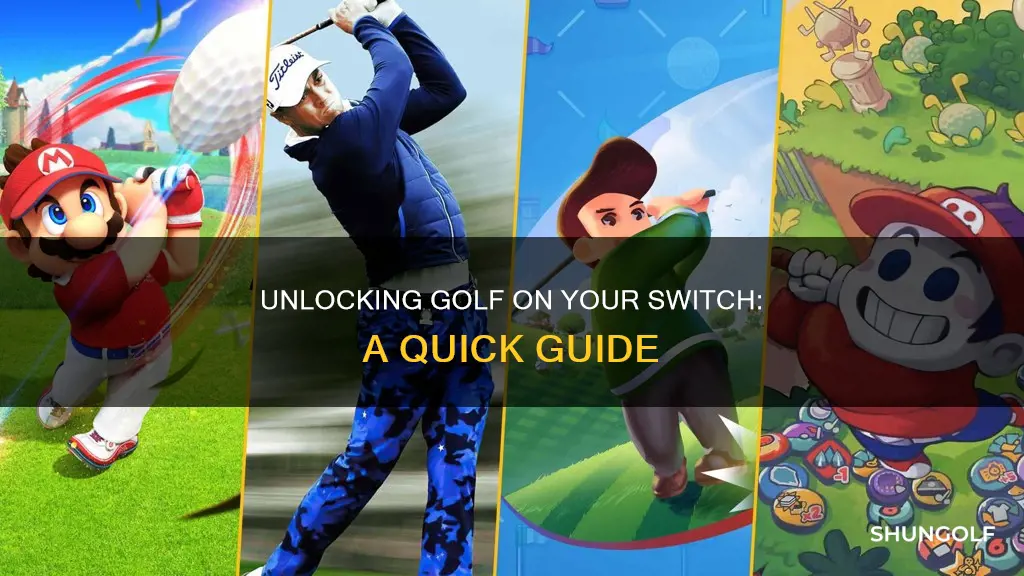 how to unlock golf on switch