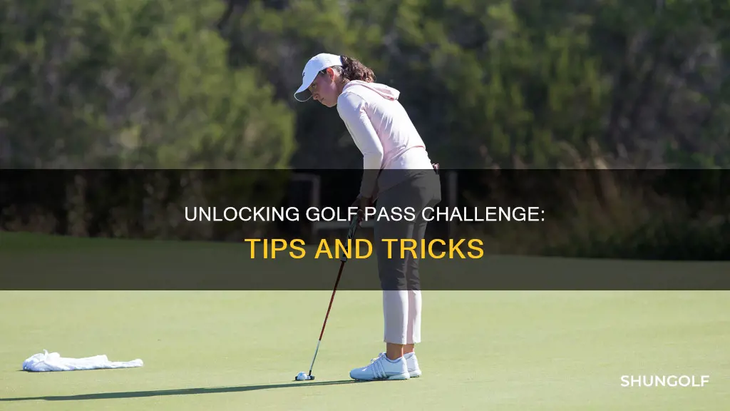 how to unlock golf pass challenge