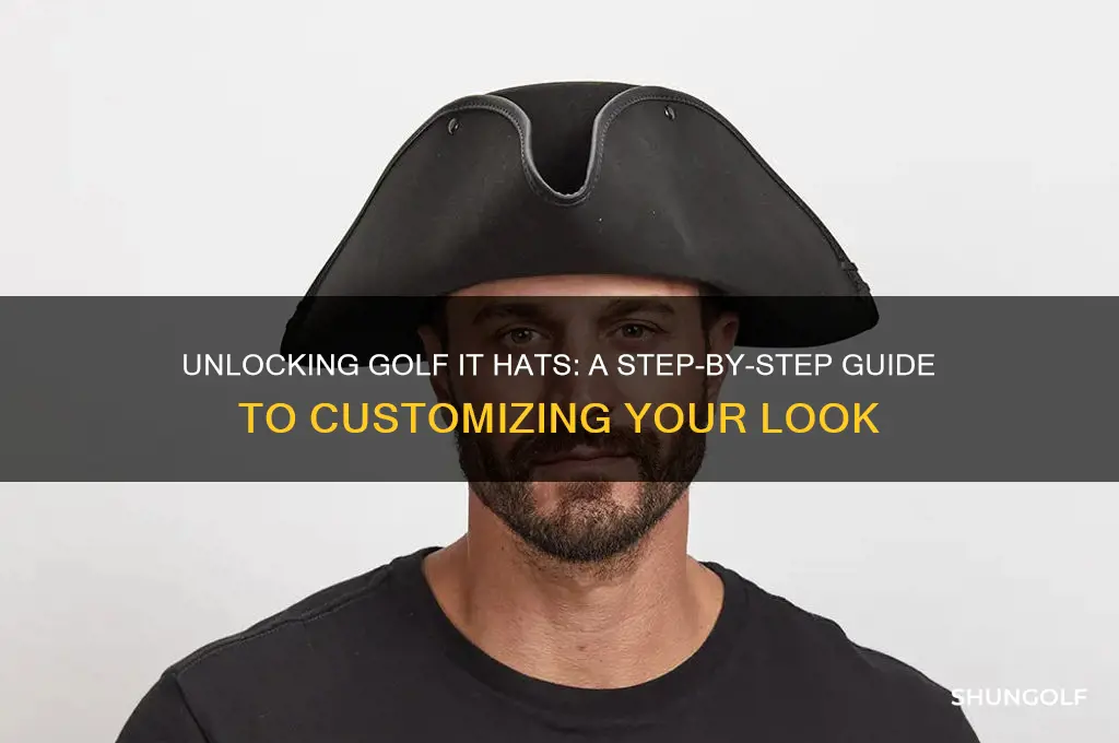 how to unlock hats in golf it