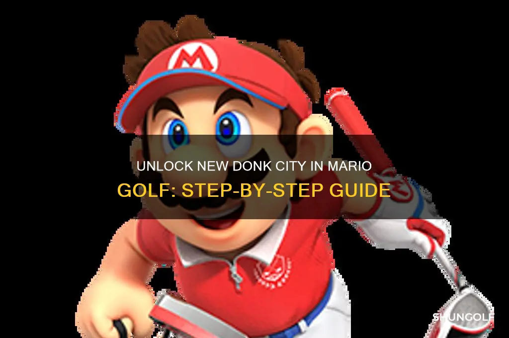 how to unlock new donk city mario golf