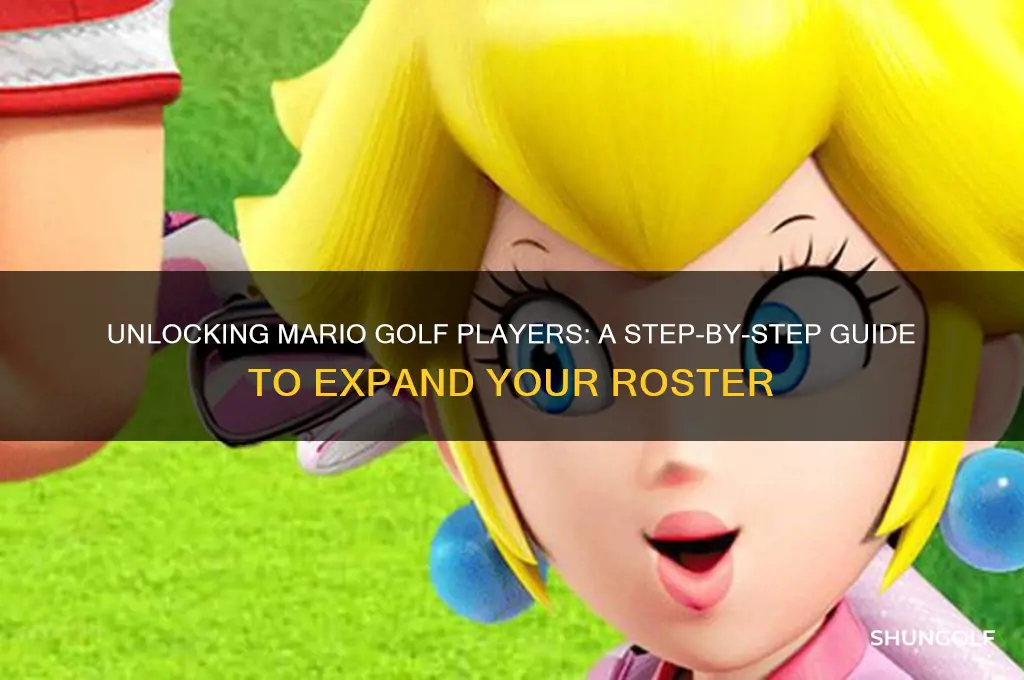 how to unlock players in mario golf