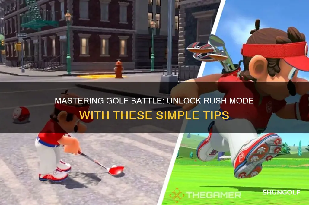 how to unlock rush in golf battle
