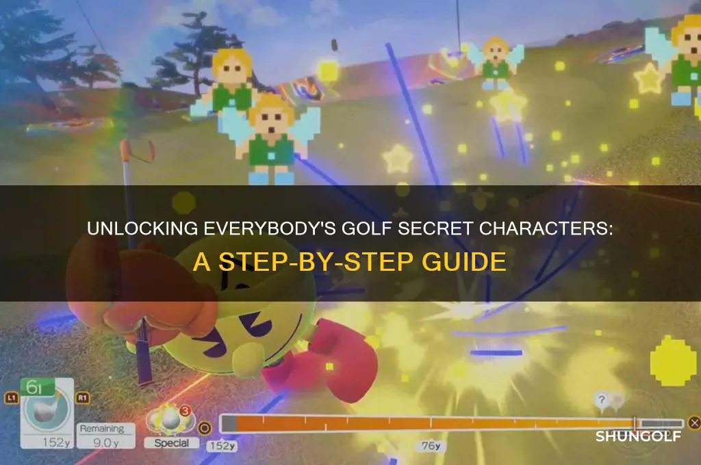 how to unlock secret characters eveybodys golf