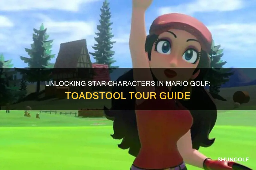 how to unlock star characters in mario golf toadstool tour