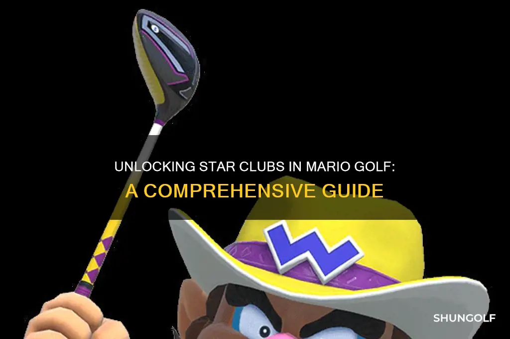 how to unlock star clubs mario golf