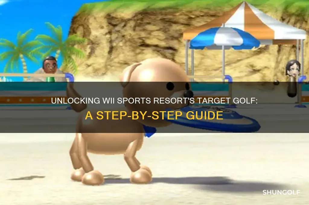 how to unlock the target golf in wii sports resort