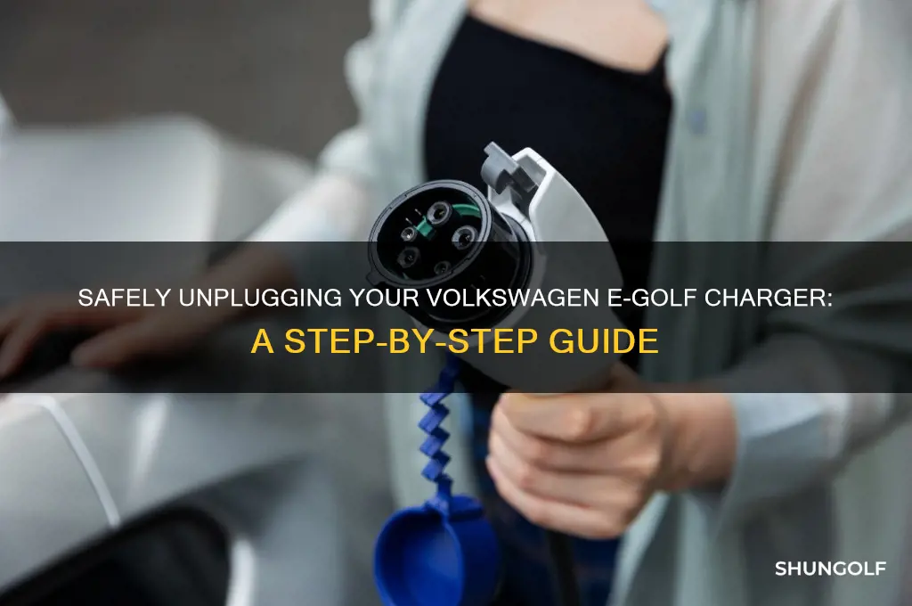 how to unplug charger from e-golf golf volkswagen