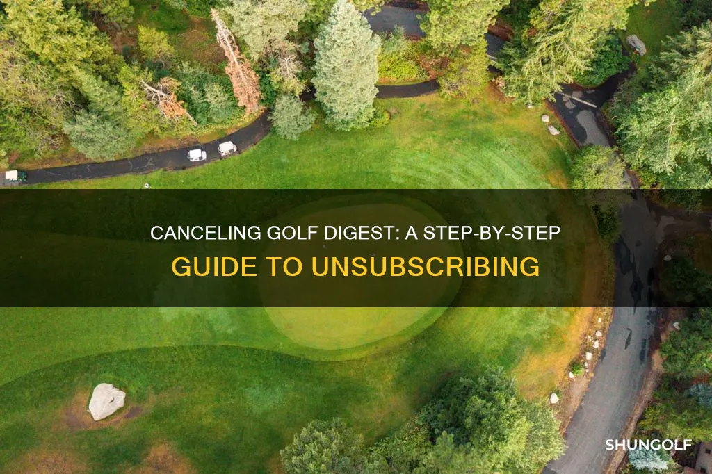 how to unsubscribe from golf digest
