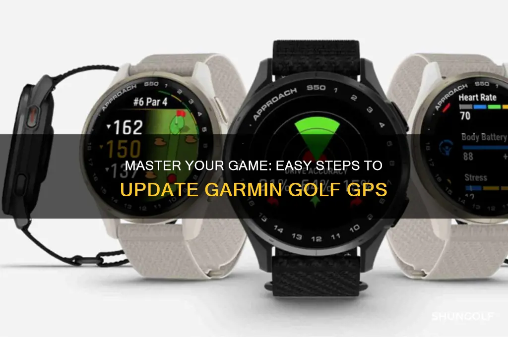 how to update a garmin golf gps