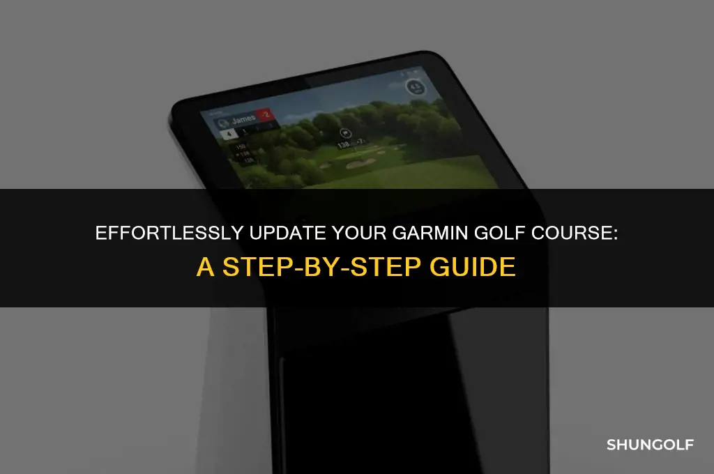 how to update garmin golf course