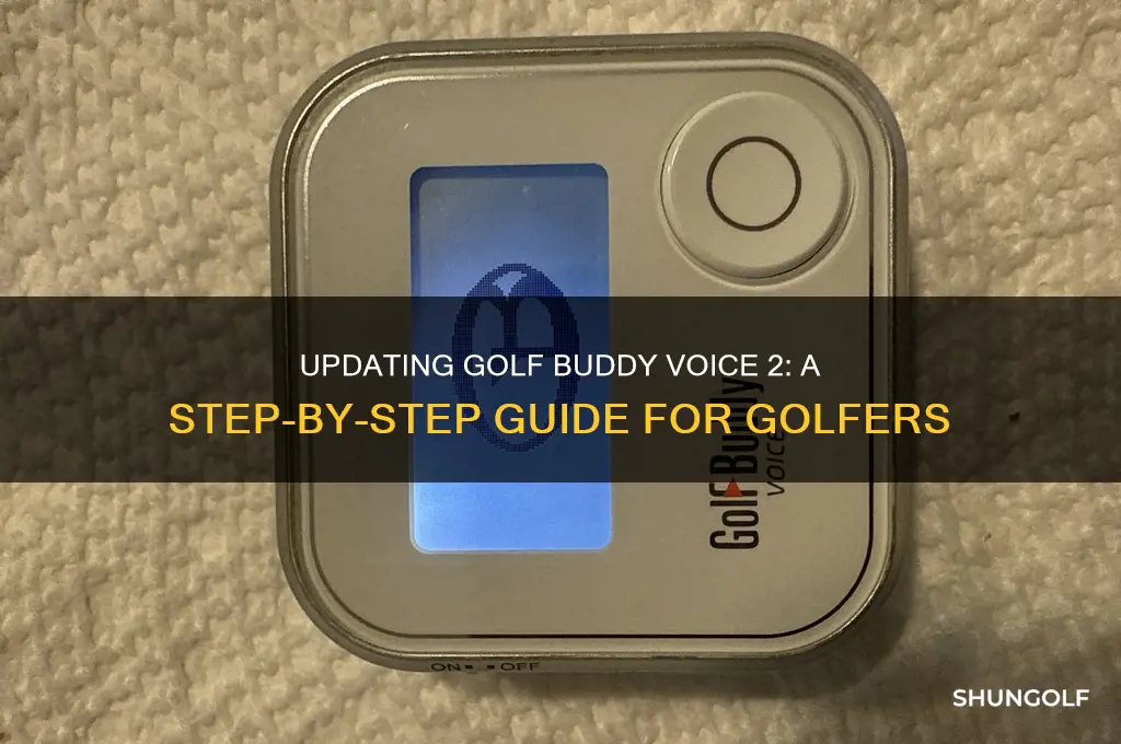 how to update golf buddy voice 2