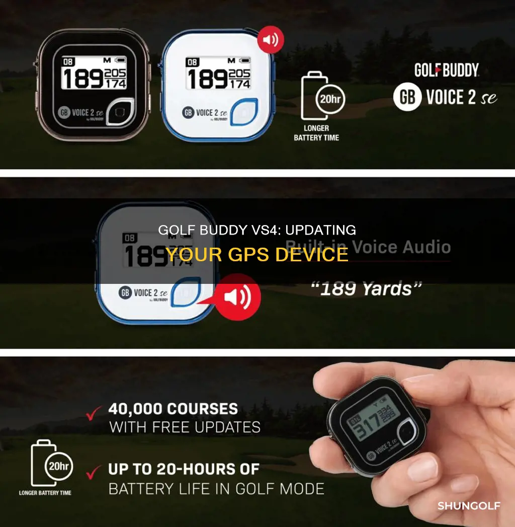 how to update golf buddy vs4