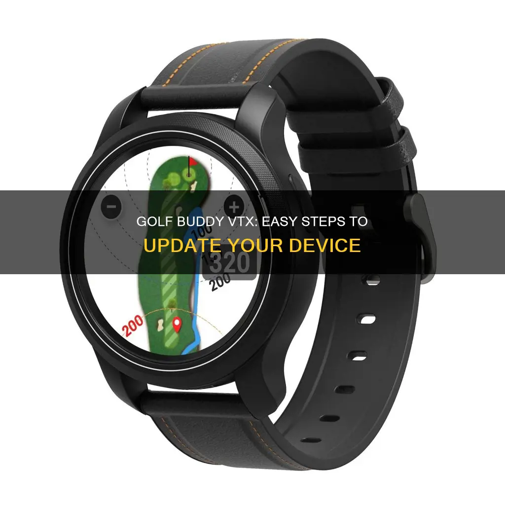 how to update golf buddy vtx