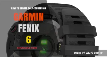Effortlessly Update Golf Courses on Your Garmin Fenix 6: A Step-by-Step Guide