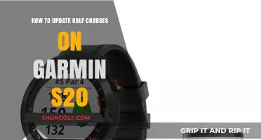 Updating Golf Courses on Garmin S20: A Step-by-Step Guide