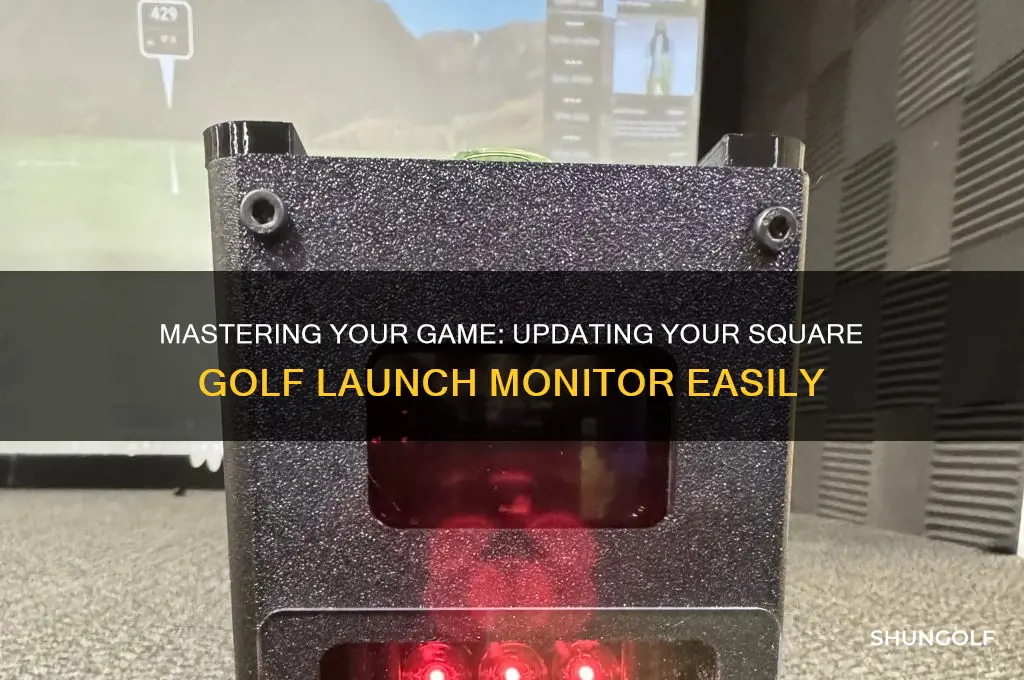 how to update square golf launch monitor
