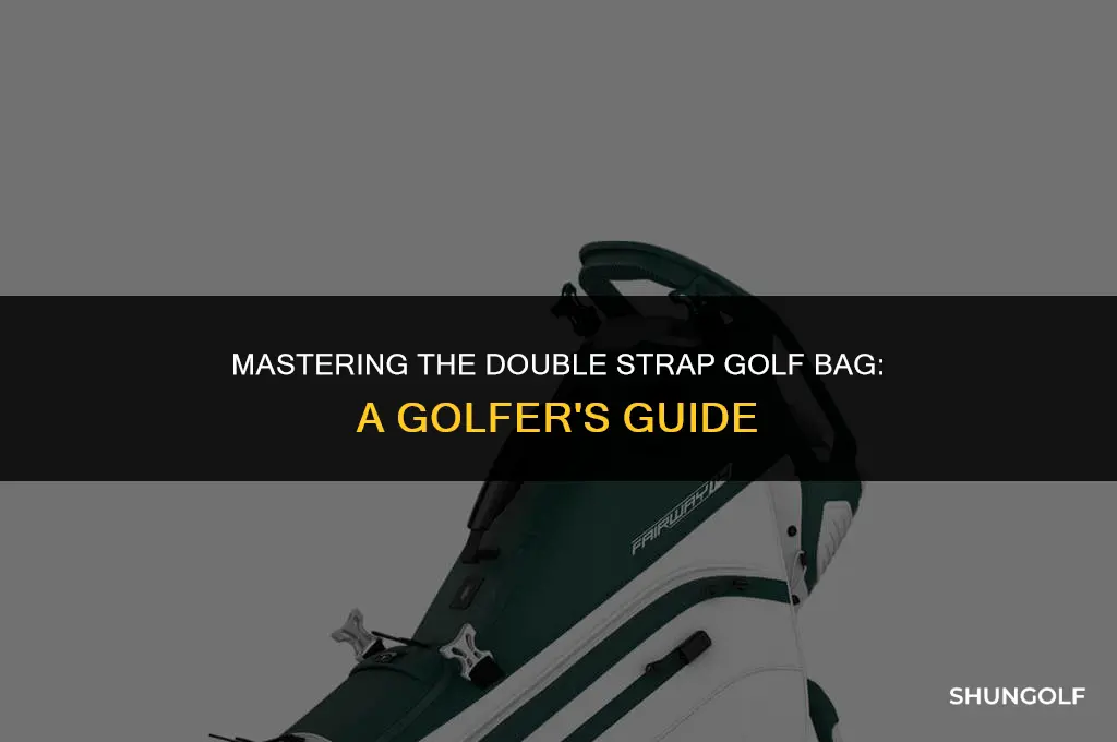 how to use a double strap golf bag