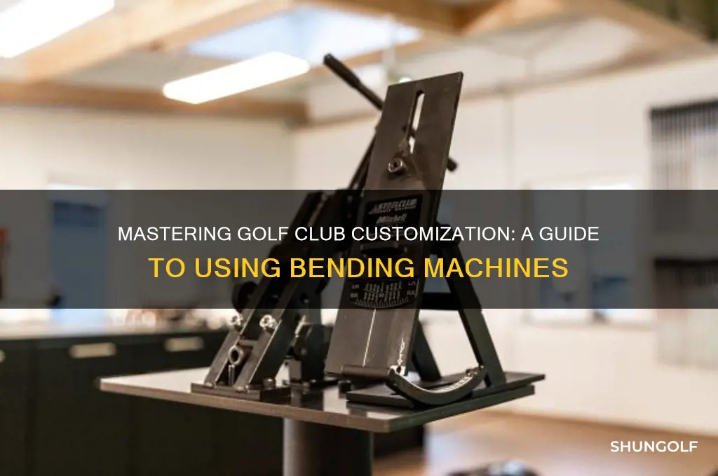 how to use a golf club bending machine
