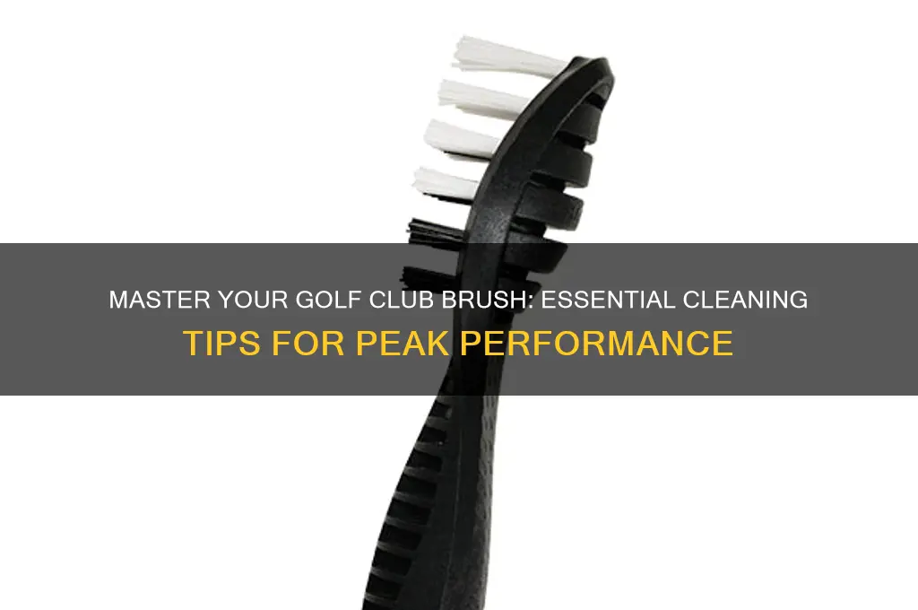 how to use a golf club brush