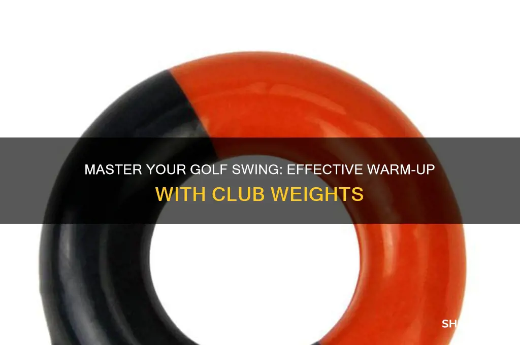how to use a golf club warm up weight