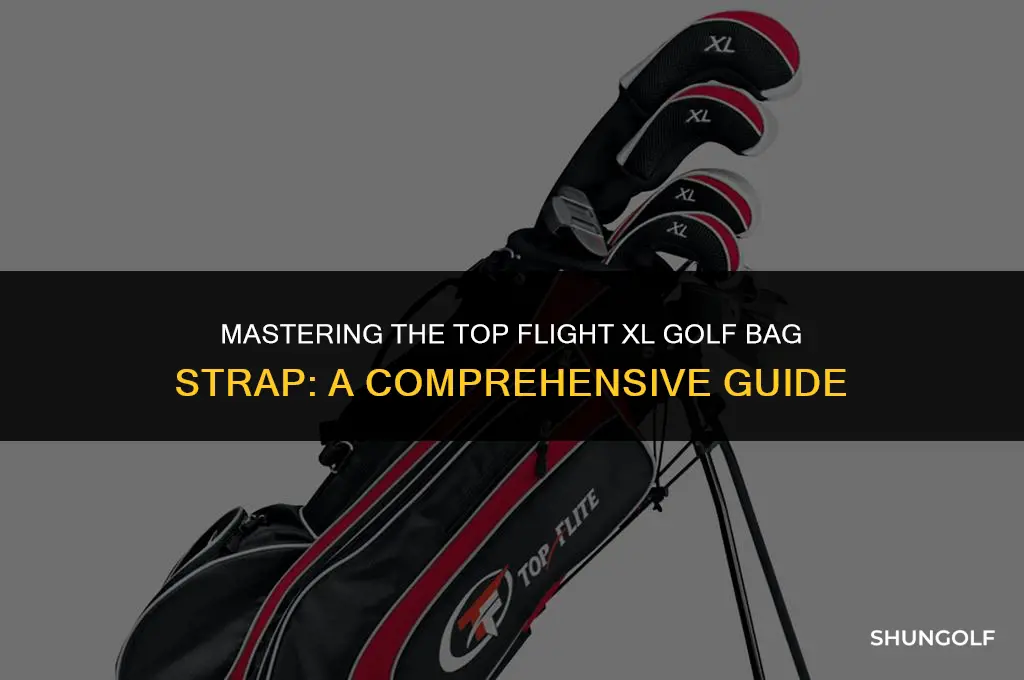 how to use a top flight xl golf bag strap