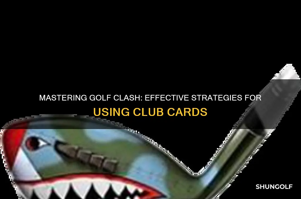 how to use club cards in golf clash