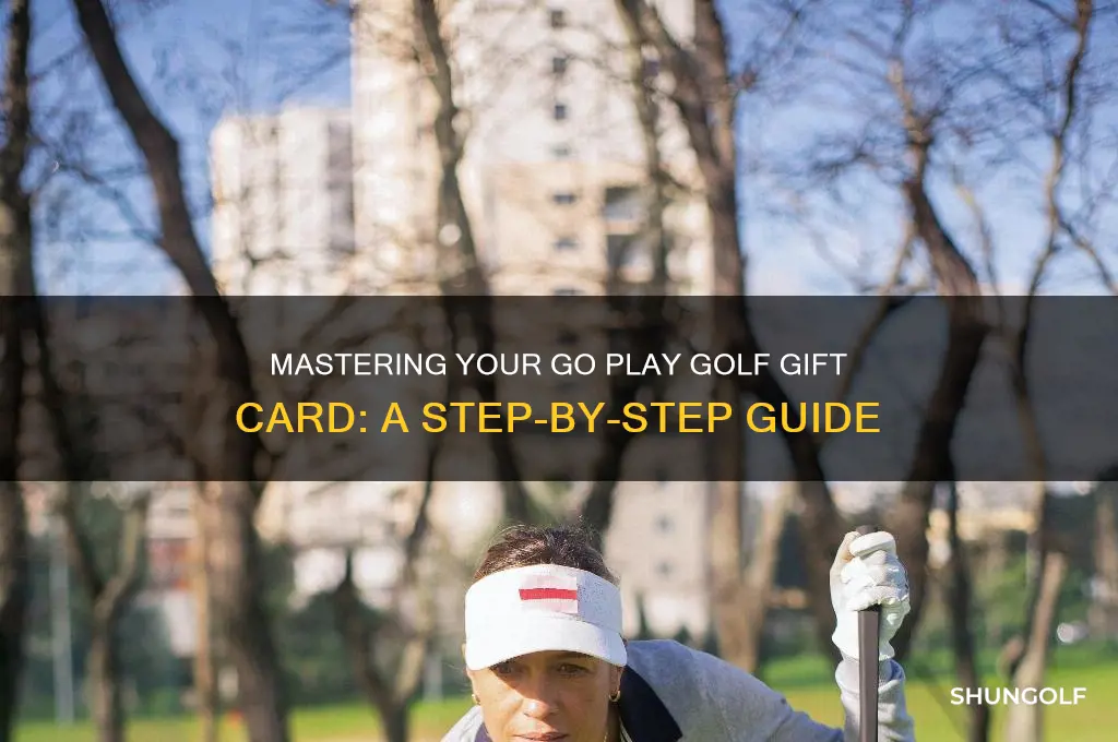 how to use go play golf gift card