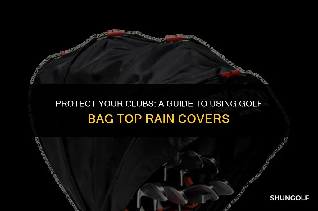 how to use golf bag top rain cover