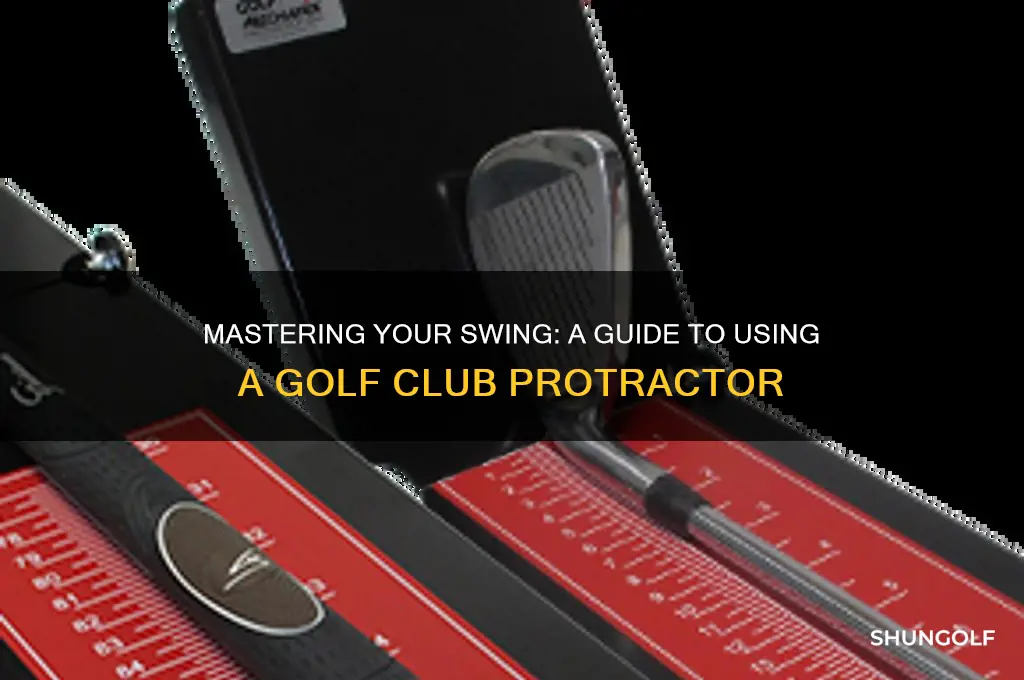 how to use golf club protractor
