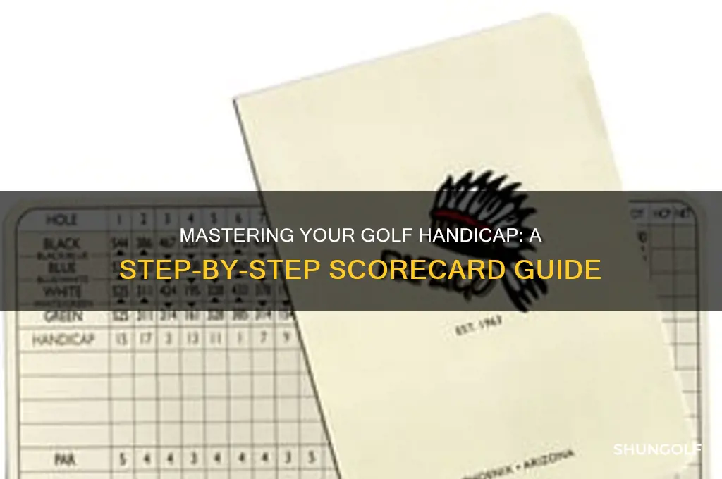 how to use golf handicap on scorecard