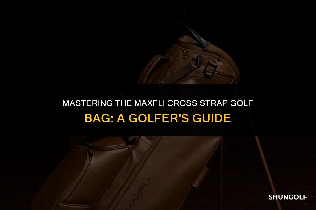 how to use maxfli cross strap golf bag