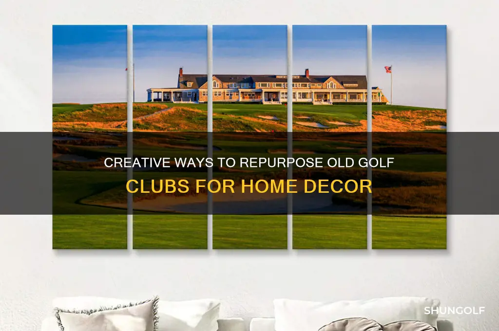 how to use old golf clubs for decorating