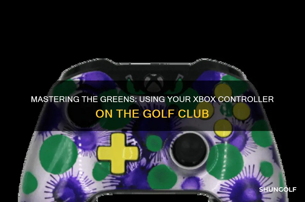 how to use xbox controler on the golf club