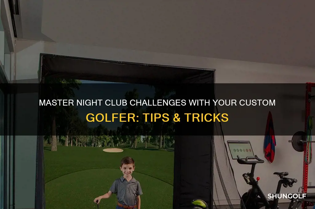 how to use your created golfer in night club challenges