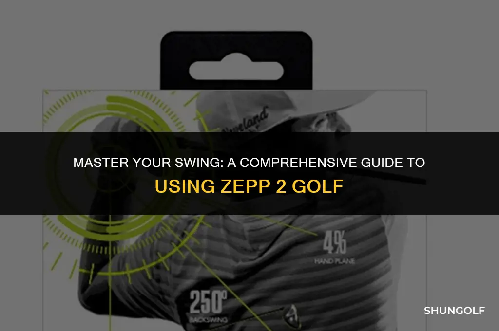 how to use zepp 2 golf