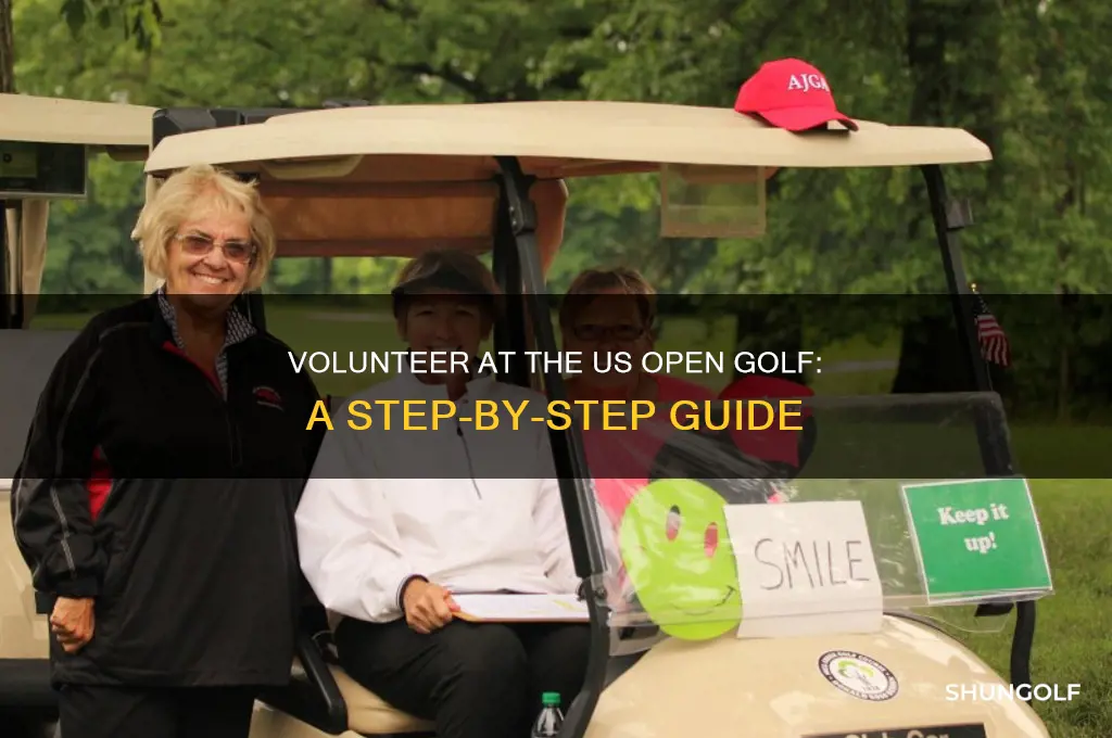 how to volunteer at the us open golf