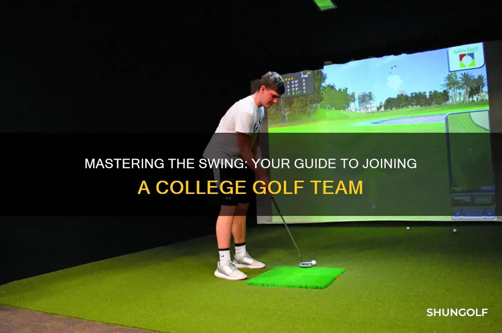 how to walk on a college golf team