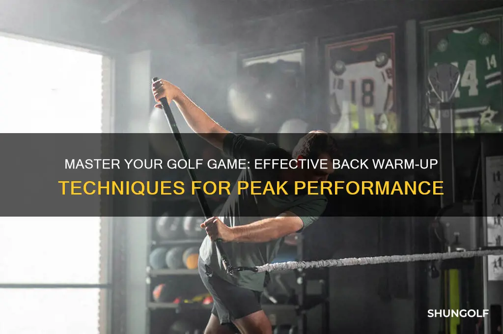 how to warm up back for golf