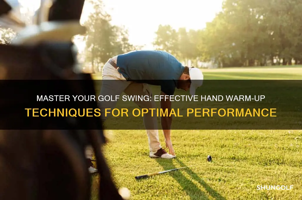 how to warm up hand for golf