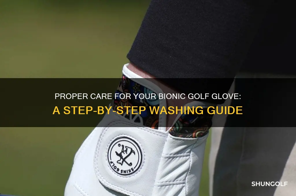 how to wash a bionic golf glove
