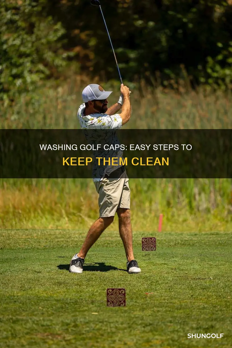 how to wash a golf cap