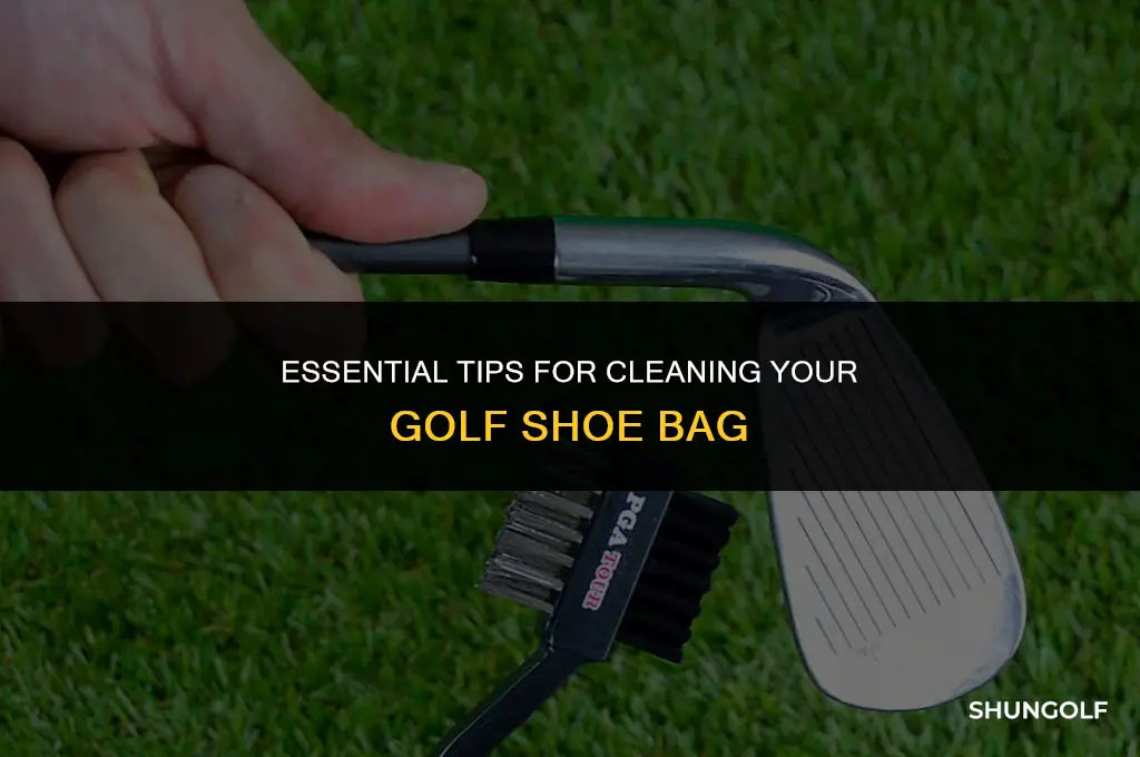 how to wash a golf shoe bag