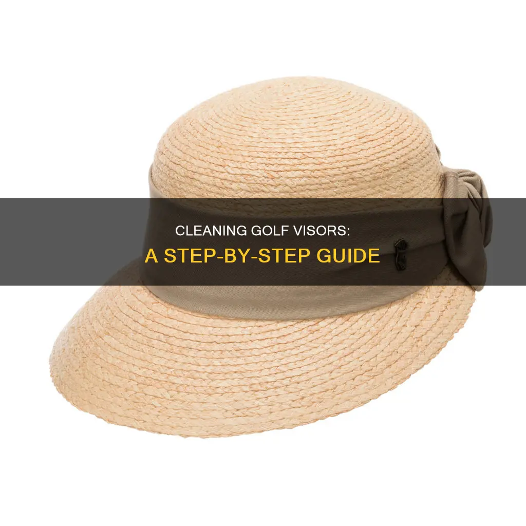 how to wash a golf visor