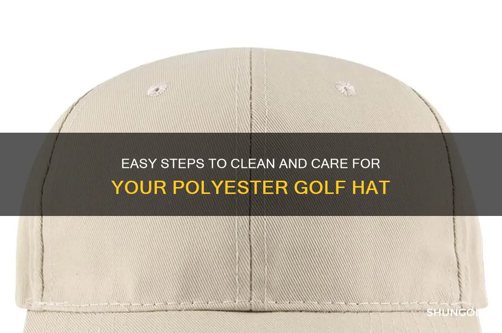 how to wash a polyester golf hat