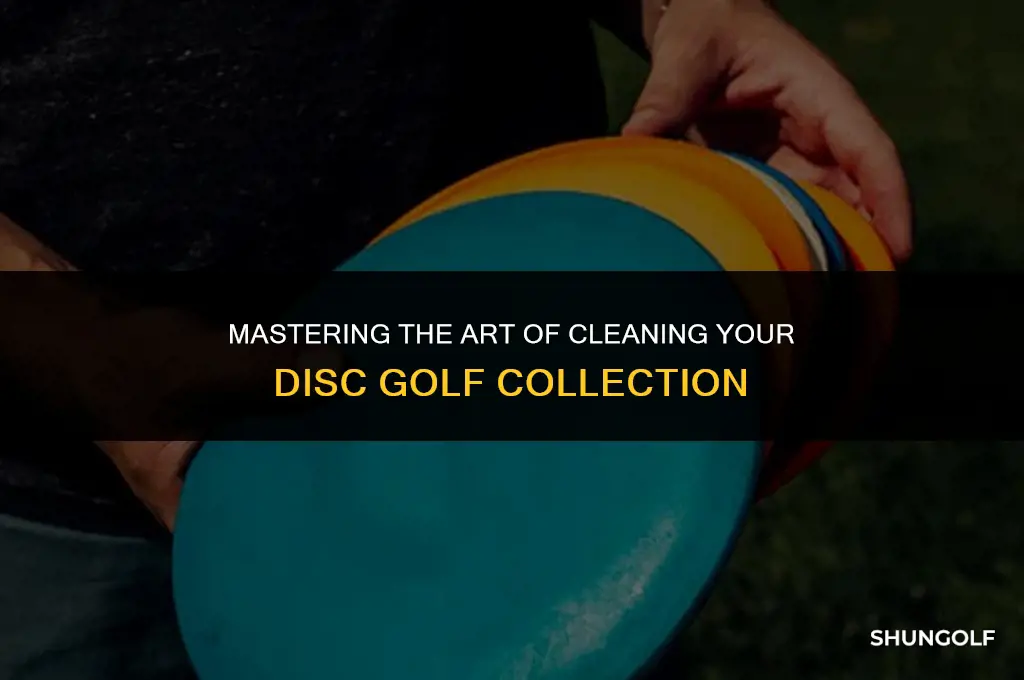 how to wash disc golf discs