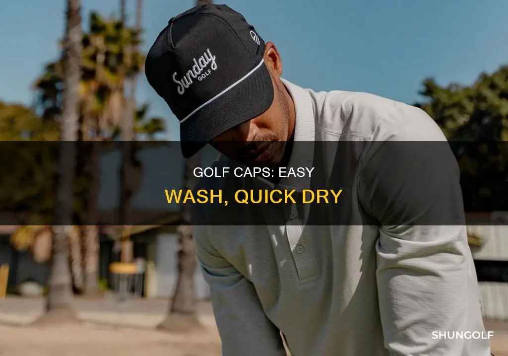 how to wash golf caps
