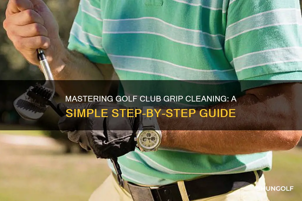 how to wash golf club grips