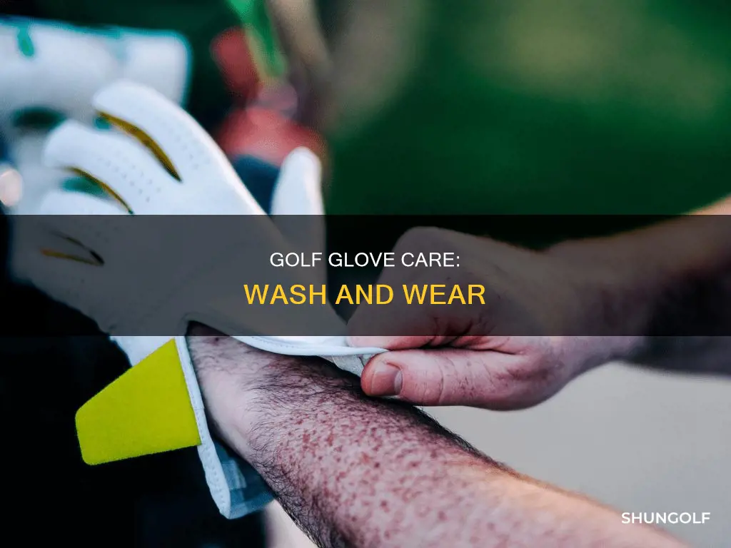 how to wash golf glove